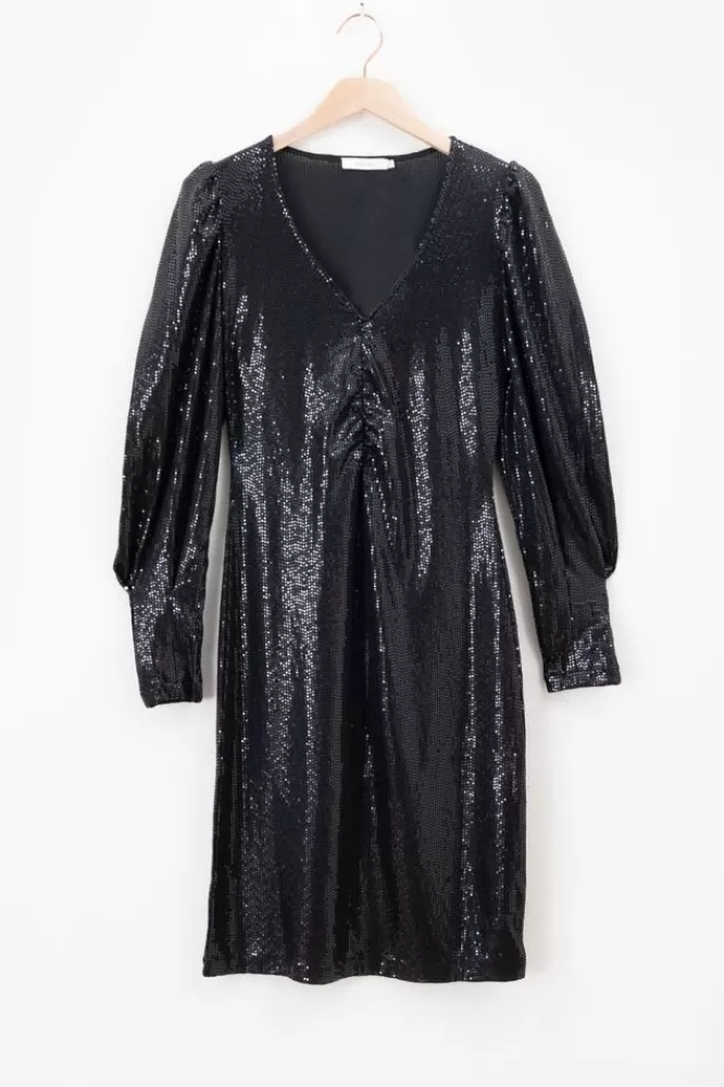 Dames Jurken-EGlitterjurkMetPailletten