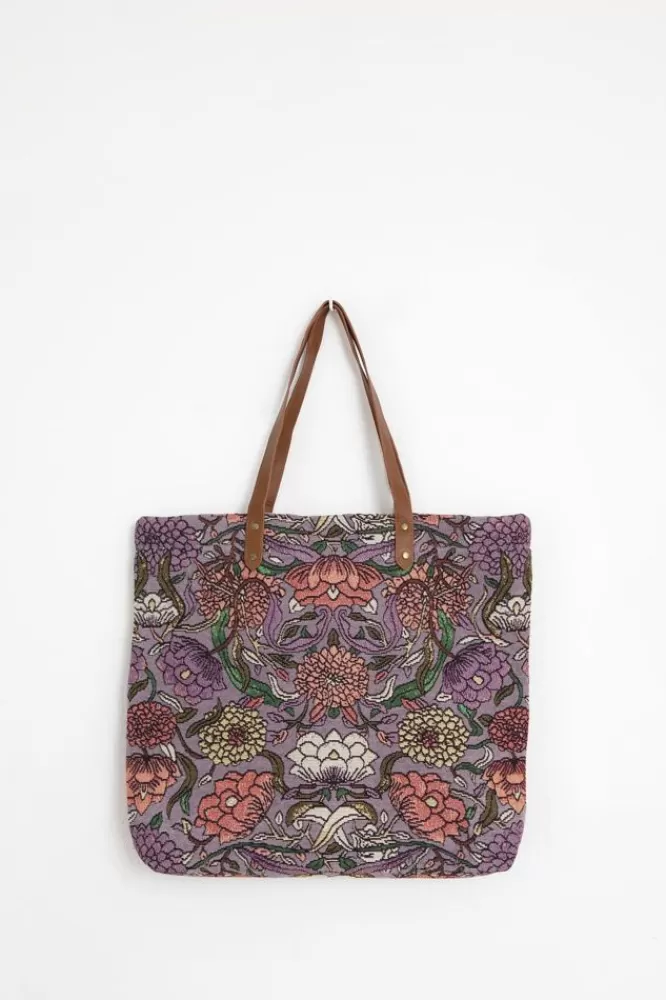 Dames Tassen-EJacquardShopperMetBloemen