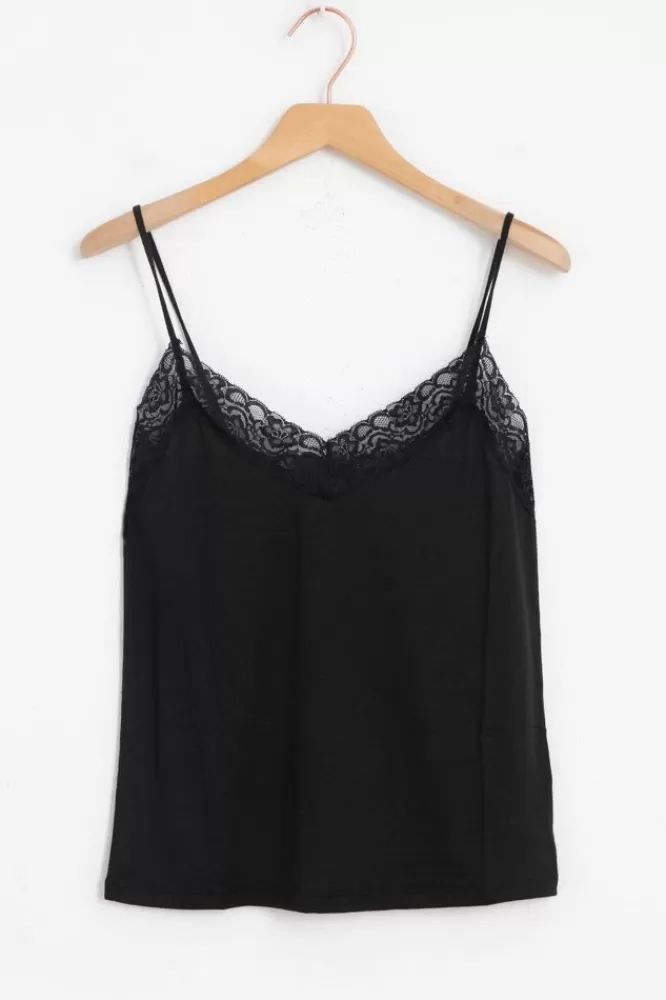 Dames T-Shirts En Tops-ESingletMetKantenDetails