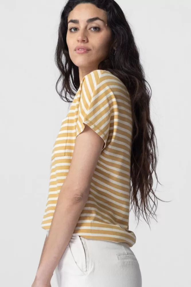 Dames T-Shirts En Tops-GestreeptT-Shirt