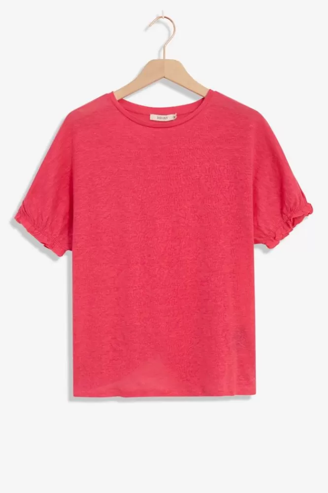 Dames T-Shirts En Tops-LinnenT-Shirt