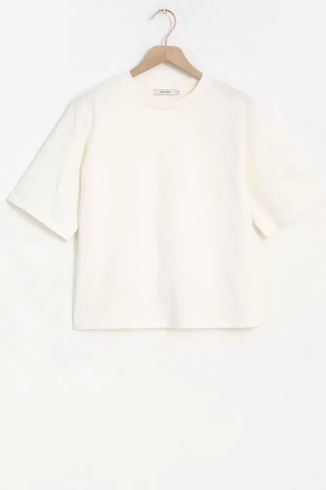 Dames T-Shirts En Tops-OffWhiteBoxyT-Shirt