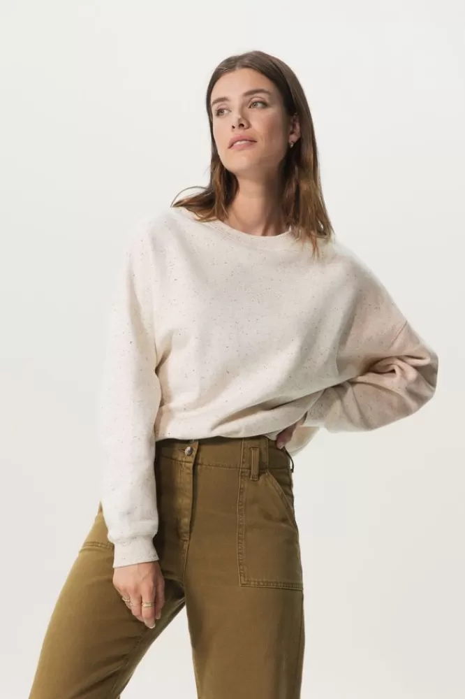 Dames Truien En Vesten-OversizedSweatshirtMetMulticolourMelangeEffect