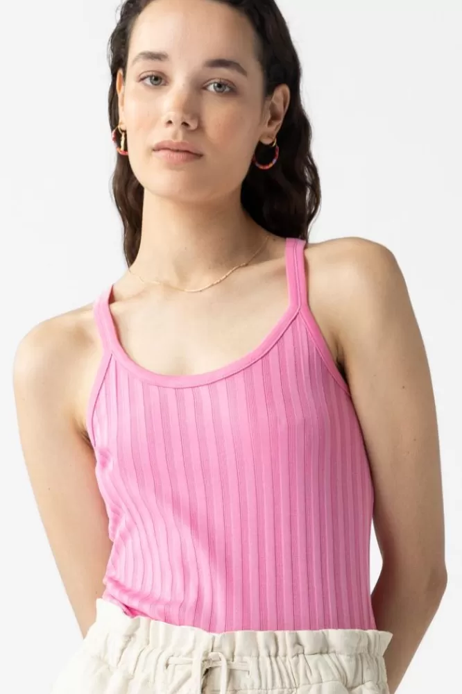 Dames T-Shirts En Tops-RibSinglet