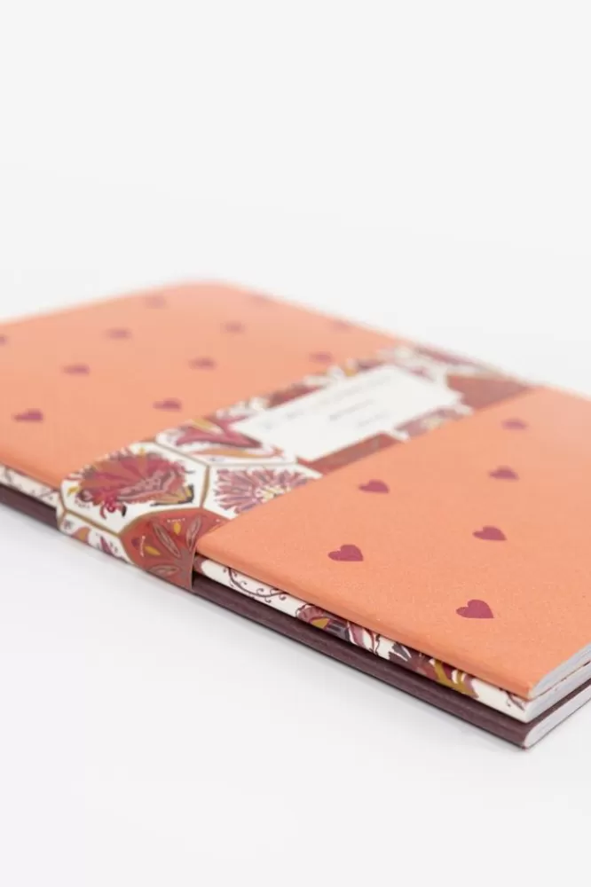 * Stationery-Set Van 3 Soft Cover Gelinieerde Notitieboekjes Met Print A5