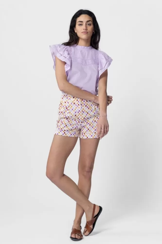 Dames Broeken-TeShortsMetGeometrischePrint