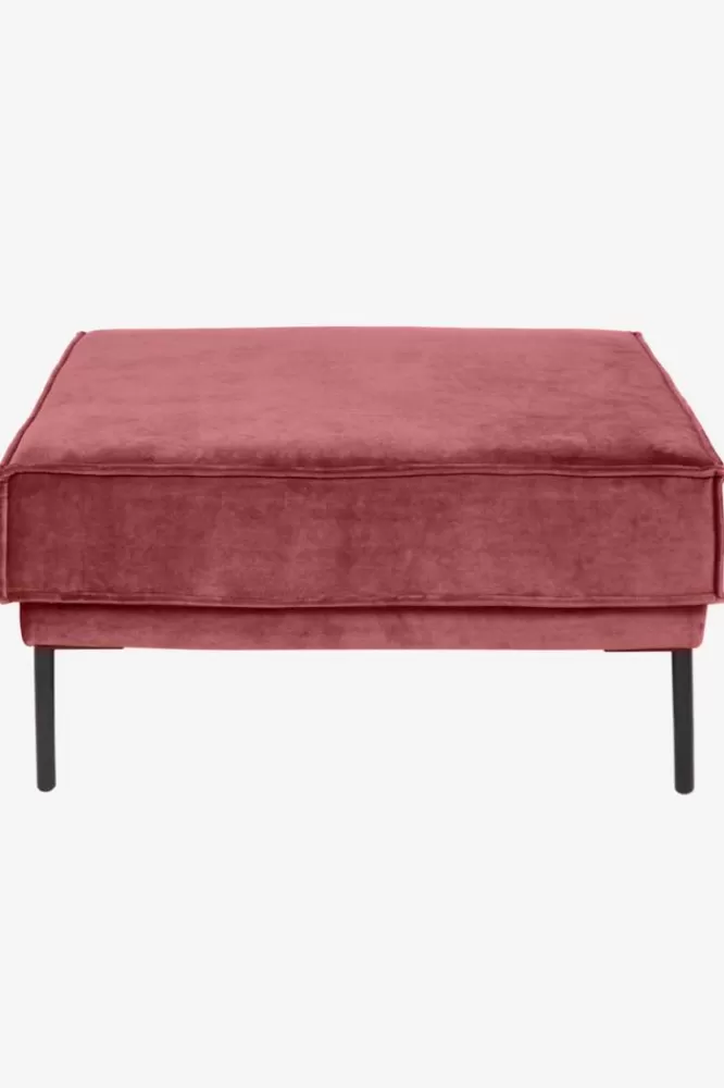 * Hockers En Poefjes-The Duchess Velvet Hocker Pink