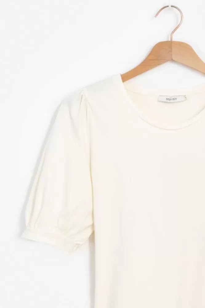 Dames T-Shirts En Tops-T-ShirtMetPofmouwen