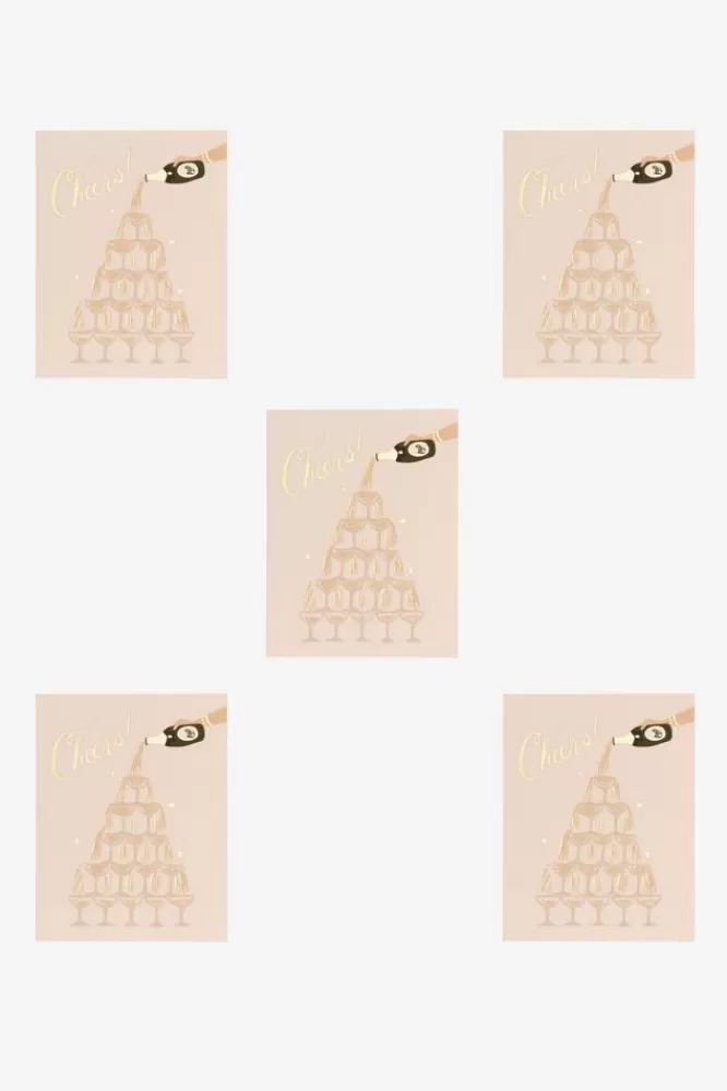 Misc Stationery-Wenskaart Champagne Tower