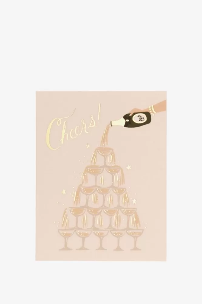 Misc Stationery-Wenskaart Champagne Tower